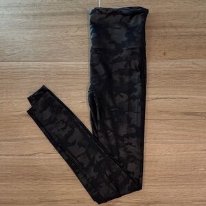SPANX Black Camouflage Leggings